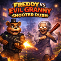 Play Freddy VS Evil Granny Shooter Rush now!